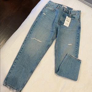 Zara mom fit high rise jeans
